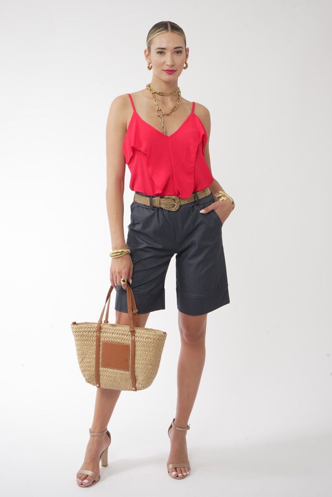 Navy jean Vermuda shorts