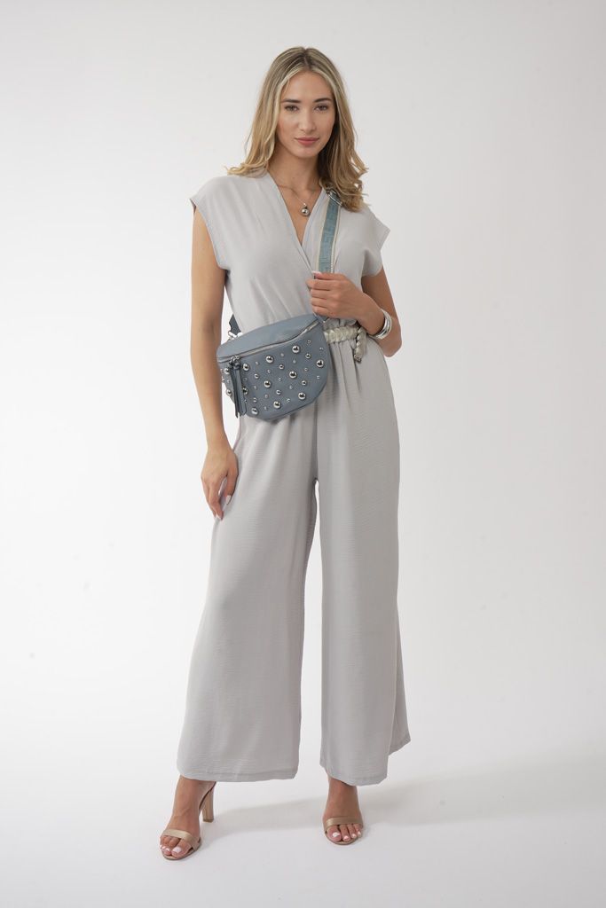 Ice grey jumpsuit