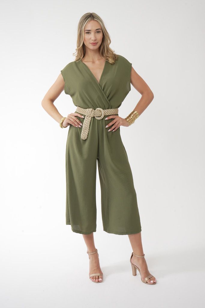 Khaki cropped olosomi forma