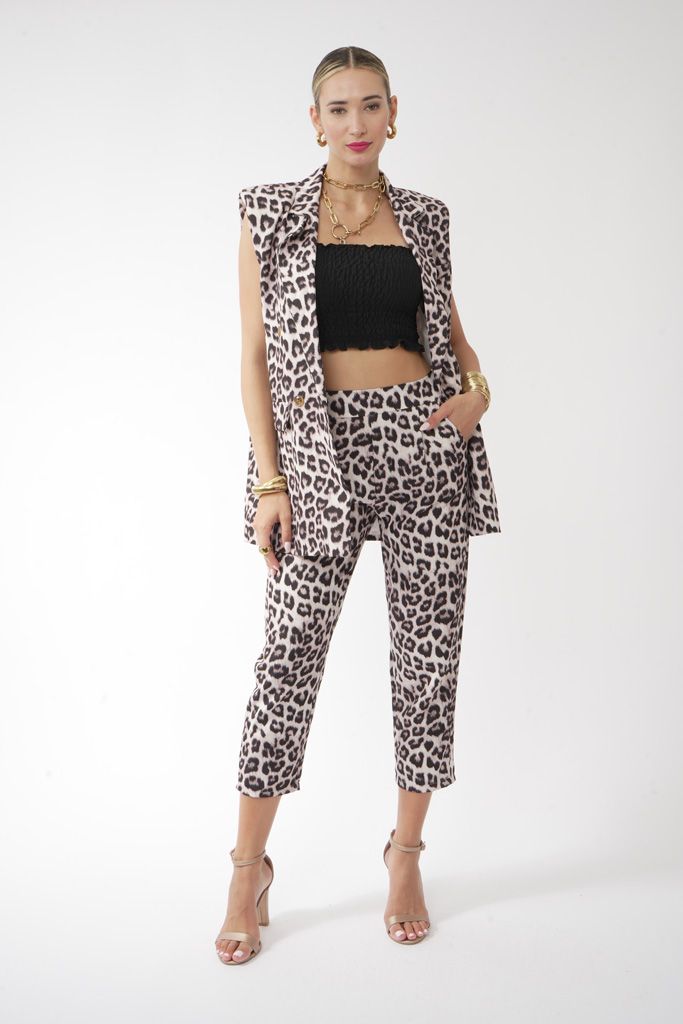 Leopard vest set