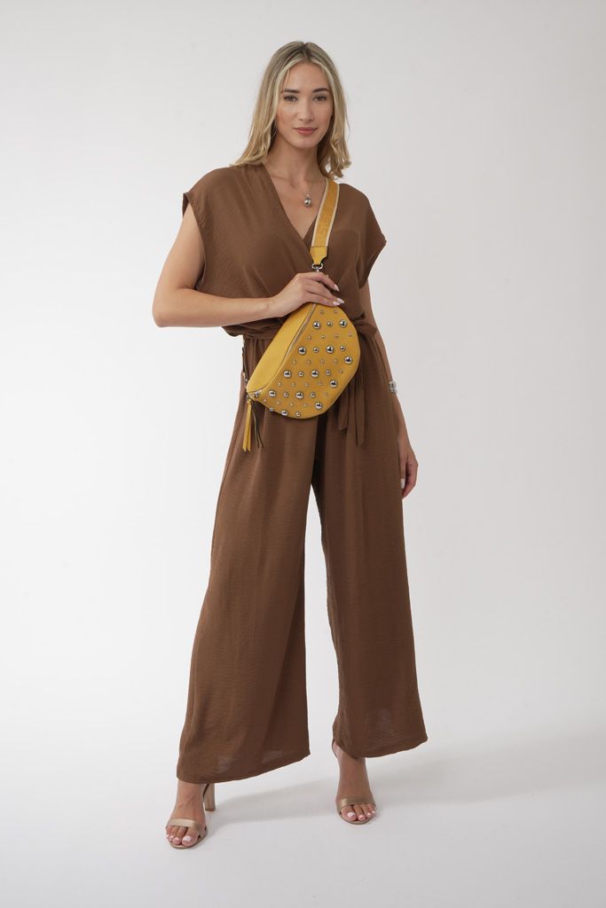 Brown jumpsuit
