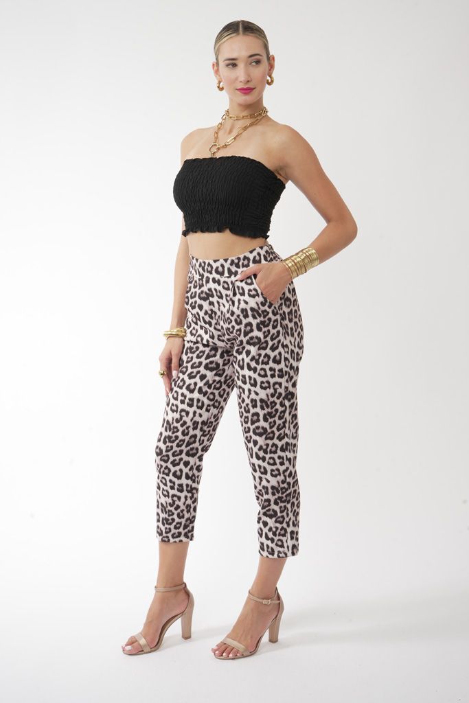 Leopard vest set