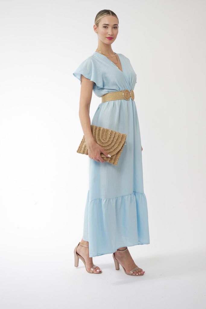 Baby blue maxi dress