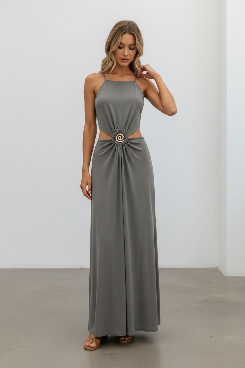 maxi, cut out,dress
